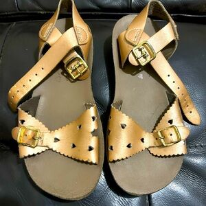 Rose gold size 12 kid/toddler salt water sandals